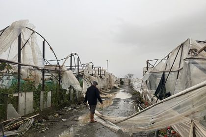 Hortum Antalya'da seraları vurdu