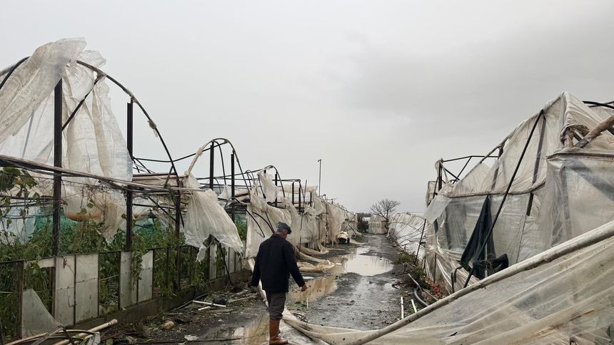 Hortum Antalya'da seraları vurdu