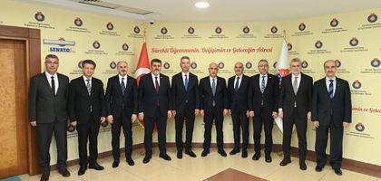 Görgel ve Kirişci’den KSÜ Rektörü Okumuş’a hayırlı olsun ziyareti