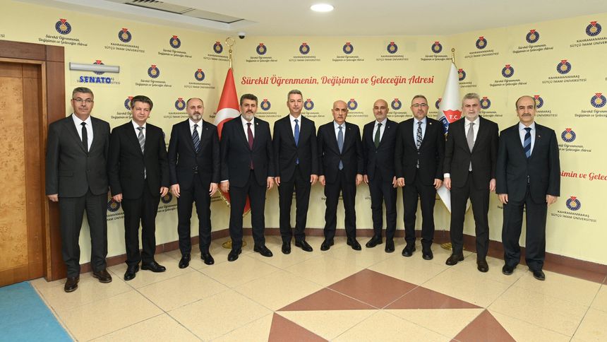 Görgel ve Kirişci’den KSÜ Rektörü Okumuş’a hayırlı olsun ziyareti