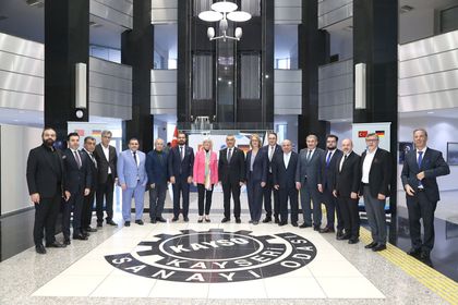 Kayseri’ye gelen Alman iş insanlarıyla vize sorunu konuşuldu