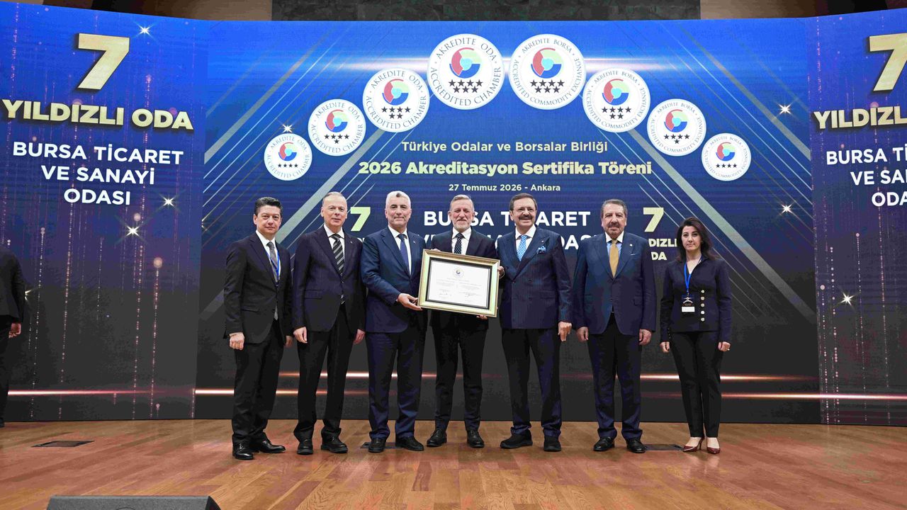 BTSO’nun hizmet kalitesine 7 yıldızlı tescil