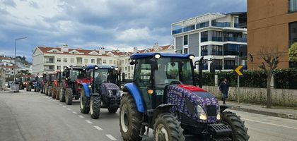 Bursa'da arazi satışına traktörlü protesto!