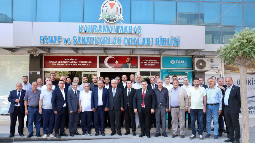 KMTSO’dan KMESOB Başkanı Ahmet Kuybu’ya hayırlı olsun ziyareti
