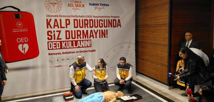 Toplu alanlarda kalp şok cihazı bulundurulacak