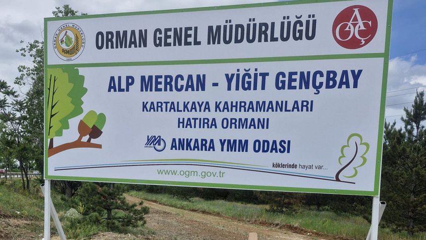 Kartalkaya yangınında kahramanlık gösterenler için hatıra ormanı