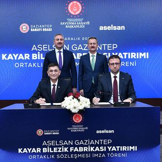 ASELSAN Gaziantep Kayar Bilezik Fabrikası için ortaklık imza töreni gerçekleştirildi