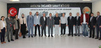 Ticaret Bakanlığı heyeti Antalya OSB’yi ziyaret etti