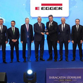 EGGER Türkiye İhracat Başarısı Ödülünü kazandı