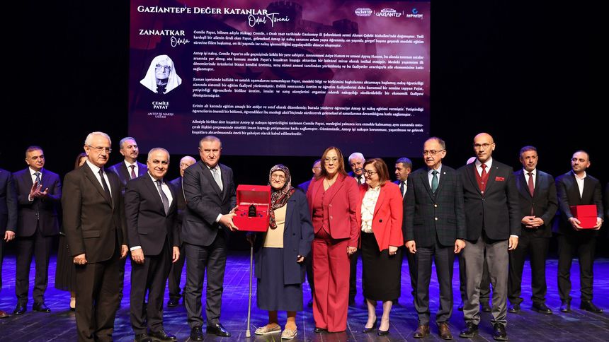 Gaziantep’e değer katanlar ödüllendirildi