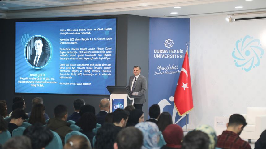 BTÜ Konuşmaları’nın konuğu Baran Çelik oldu