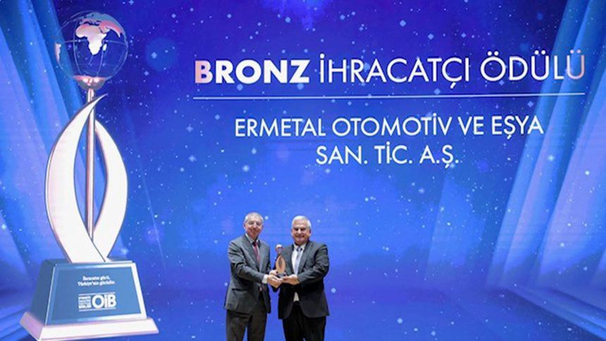 Ermetal'e OİB'den 'Bronz İhracatçı Ödülü'
