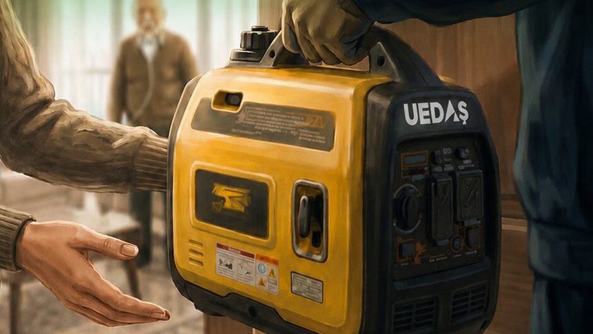 UEDAŞ'tan cihaza bağlı hastalara jeneratör desteği