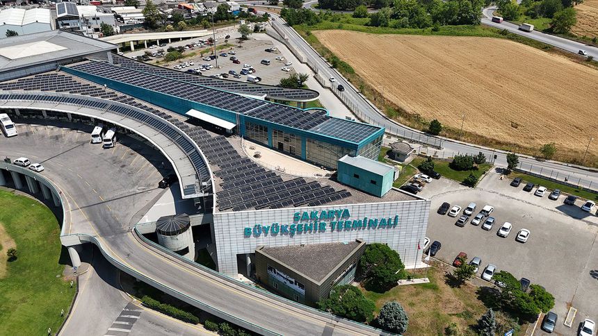 Sakarya Büyükşehir Terminali GES projesinde elektrik üretimi başladı