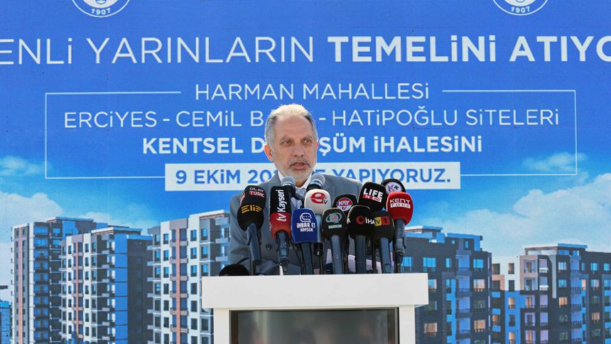 Talas’ta 1.1 milyar liralık kentsel dönüşüm projesi başlıyor