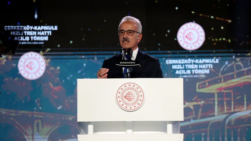 Çerkezköy-Kapıkule Hızlı Tren Hattı açıldı