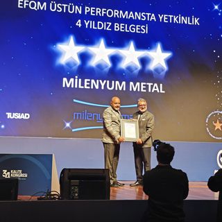 Milenyum Metal EFQM ile dört yıldız aldı
