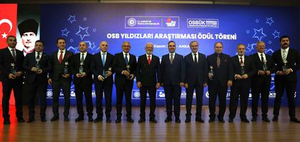 Bursalı firmalara 'OSB Yıldızları'nda 122 ödül