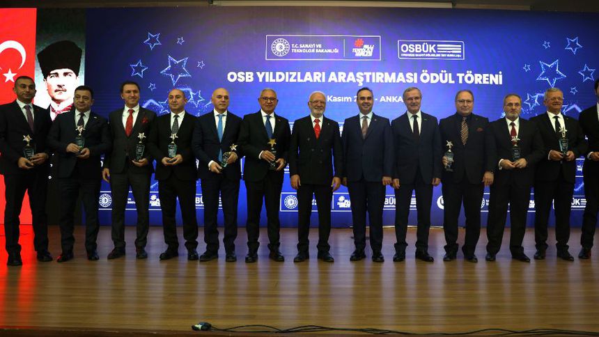 Bursalı firmalara 'OSB Yıldızları'nda 122 ödül