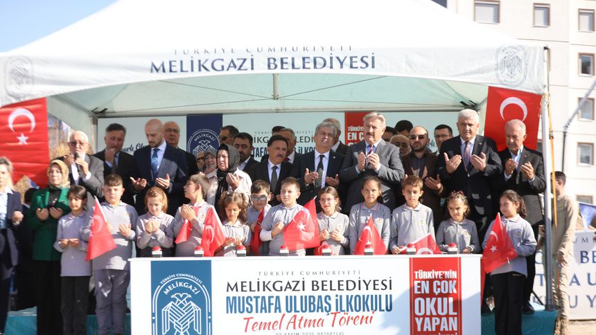 Melikgazi'de Mustafa Ulubaş İlkokulu'nun temeli atıldı