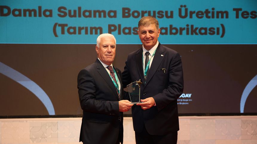 Bursa Büyükşehir'in Damla Sulama Boru Üretim Tesisi'ne ödül