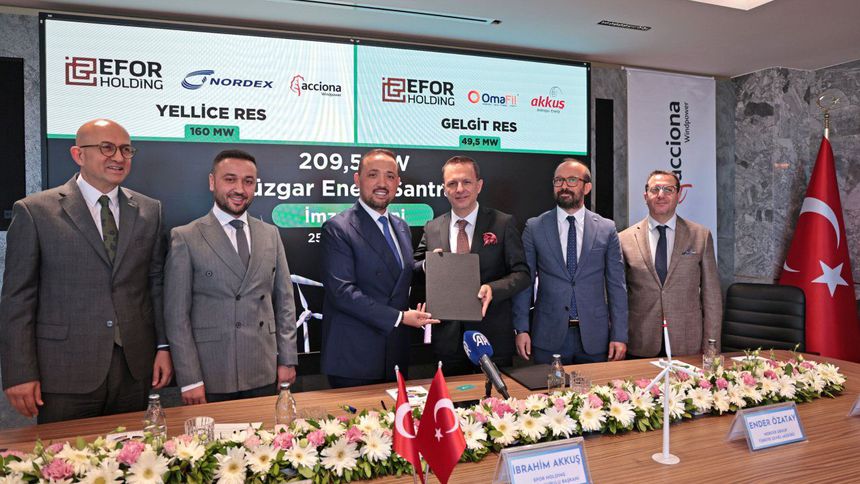 Efor Holding'den Alman Nordex ile türbin anlaşması