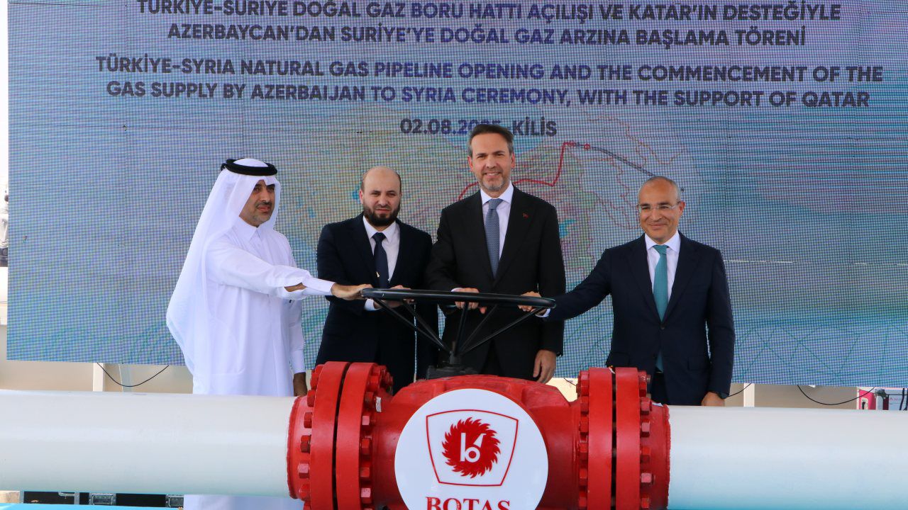 Türkiye’den Suriye’ye gaz akışı başladı