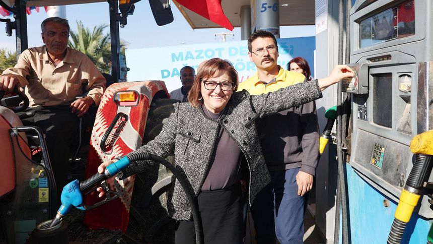 Gaziantep’te 46 bin 423 üreticiye, 5,1 milyon litre mazot desteği