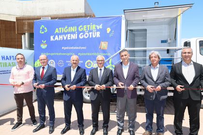 Gebze Belediyesi’nden 'Atığını Getir, Kahveni Götür'le  Çevre Haftası'na katkı