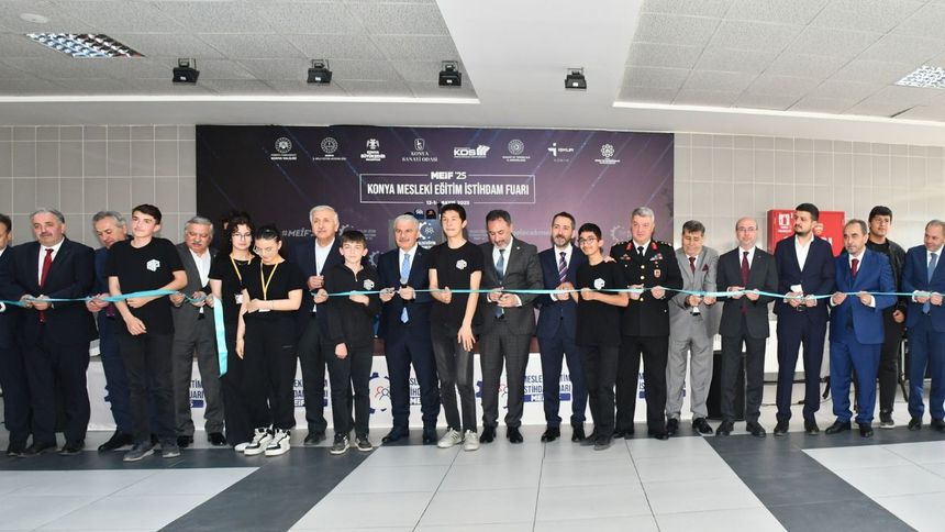 Konya Mesleki Eğitim İstihdam Fuarı açıldı
