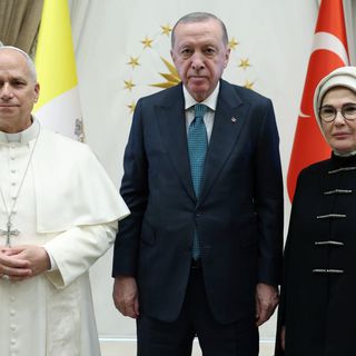 Erdoğan, Papa 14. Leo ile bir araya geldi