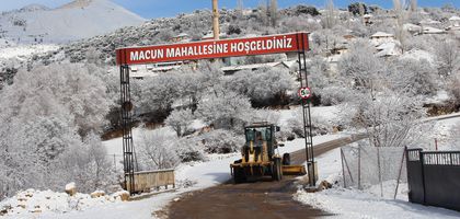 Antalya’da karla mücadele devam ediyor