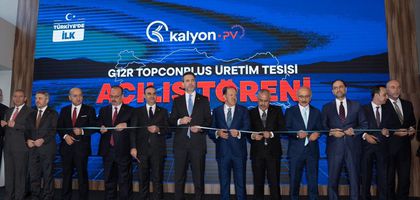 Kalyon PV'nin yeni güneş paneli üretim tesisleri açıldı