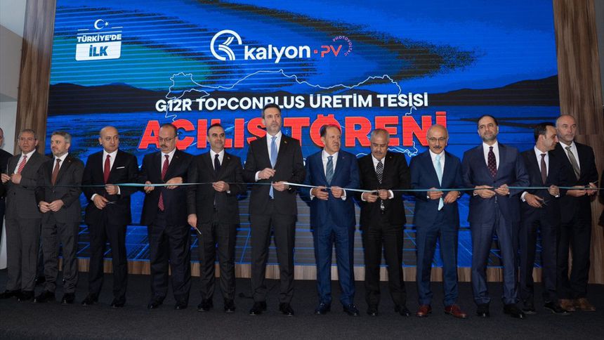 Kalyon PV'nin yeni güneş paneli üretim tesisleri açıldı