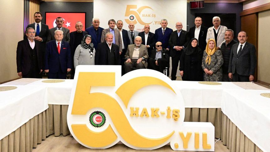 HAK-İŞ Konfederasyonu kuruluşunun 50. yılını kutluyor