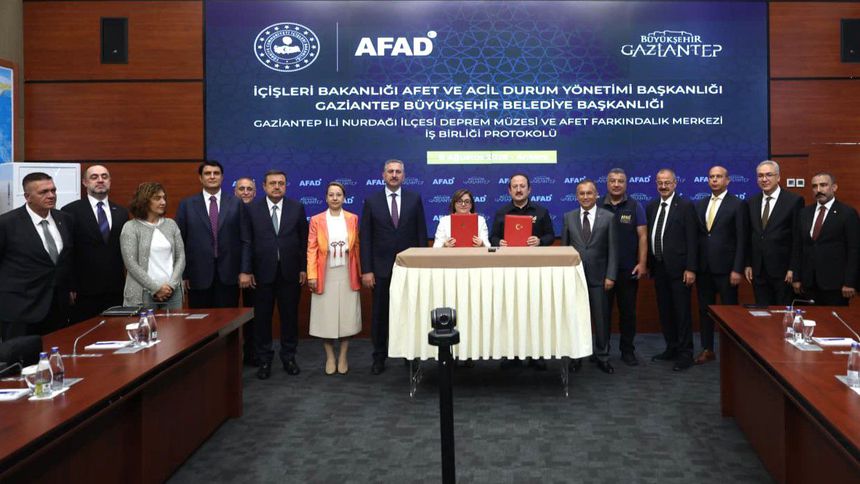 Nurdağı Deprem Müzesi ve Afet Farkındalık Merkezi için iş birliği protokolü