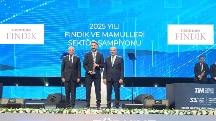 Ferrero Fındık, 2025'in ‘Fındık ve Mamulleri Sektör Birincisi’ oldu
