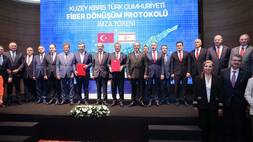 Türkiye ile KKTC arasında Fiber Dönüşüm Protokolü